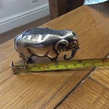Edwardian Antique Rare  Nellie The Elephant Pin Cushion Sterling Silver 89g