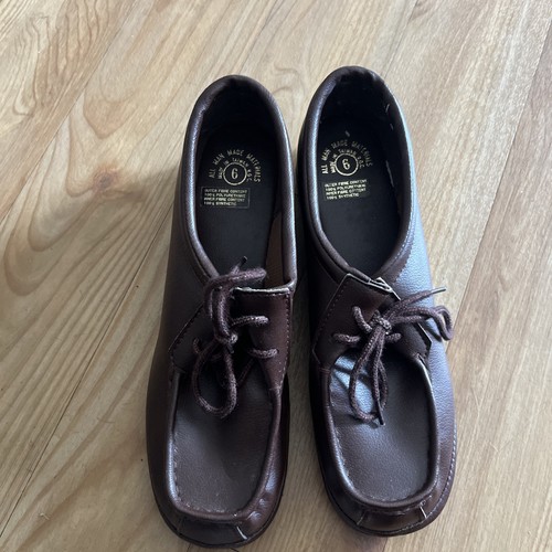 Brown moccasin style shoes - brown,