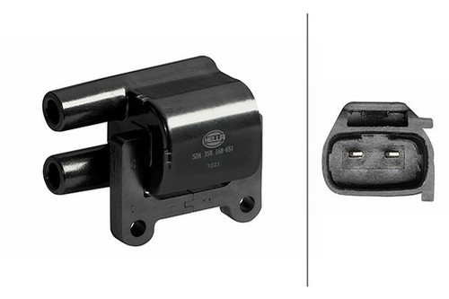 Hella ignition coil pack - hella, right