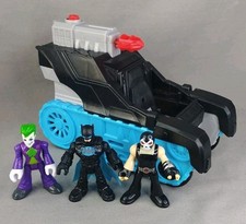 Imaginext DC Super Friends BATMAN BAT-TECH TANK & JOKER & BANE Action Figure