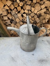 Vintage Galvanised Watering Can With Rose