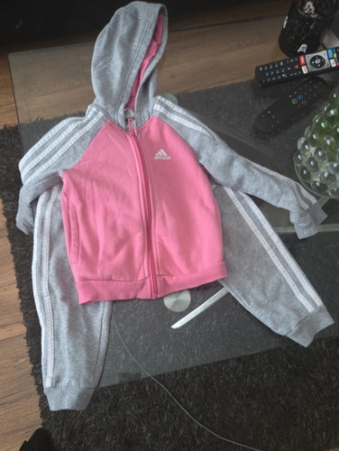 Adidas girls piece pink grey - adidas,
