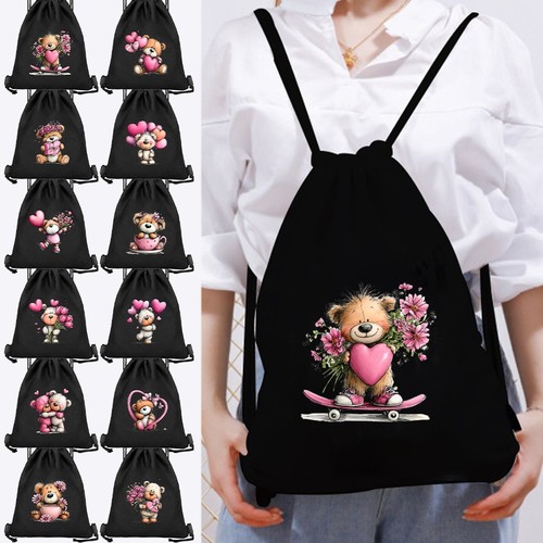 Drawstring backpack teddy bear - teddy,