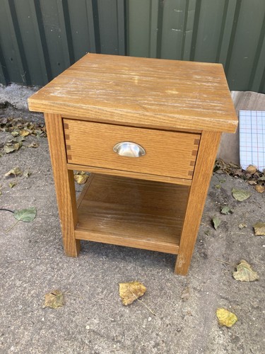 Brown oak veneer - veneer, bedside