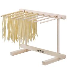 VonShef Pasta Spaghetti Drying Rack Stand Italian Style Collapsible Wooden