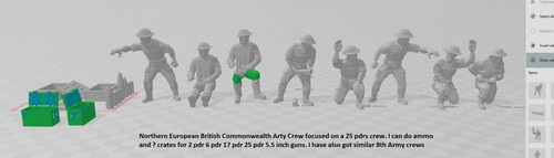 54mm resin british - 1/32, 3d