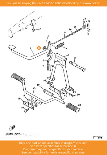 Yamaha circlip 93430 12008 - yamaha, circlip,