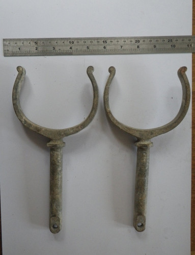 Pair large galvanised - pair,