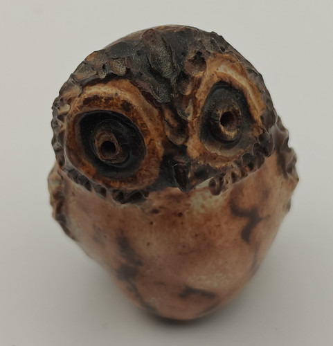 Vintage pottery owl - vintage,