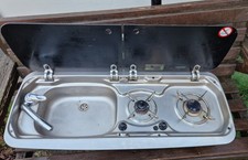 DOMETIC 9222 LH 2 BURNER HOB & SINK COMBI SMEV MO9222 VW T4 T5 CAMPERVAN BOAT 