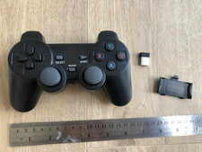PS2 wireless USB videogame controller Playstation style for retro gaming - USED