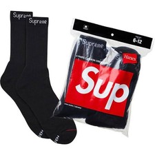 Supreme x Hanes Black Crew