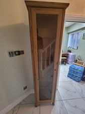 Tall Wooden Glass Cabinet *Great condition*