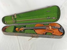 ANTIQUE GERMAN CONCERT VIOLIN with BOW & CASE 4/4 FULL SIZE VINTAGE VIOLIN