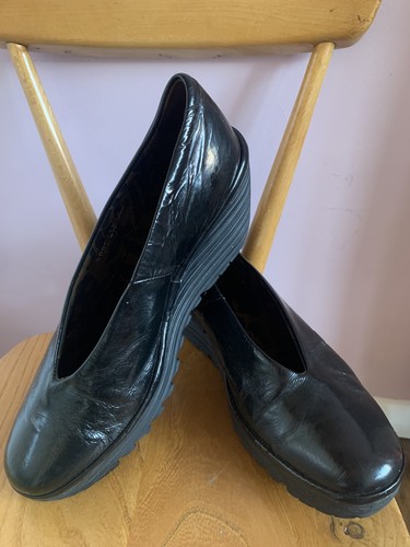Fly london yaz black patent - london,