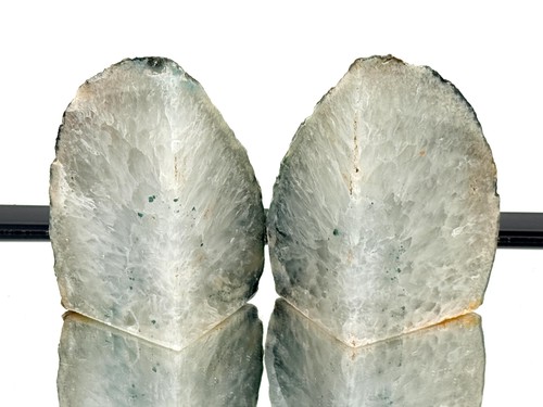 Large crystal bookends - large,
