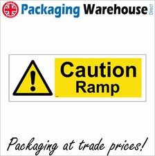 WS937 CAUTION RAMP WHEELCHAIR DISABLED ACCESS AREA WARNING UNEVEN SLOPE SIGN