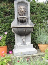 Large stone lions - large,