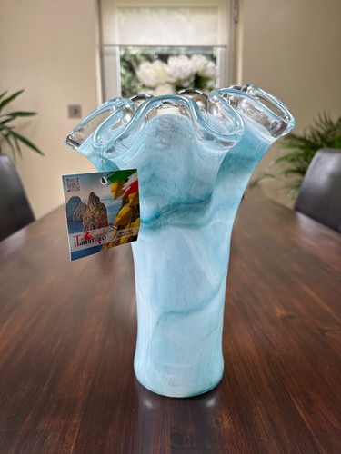 Murano blue handkerchief - murano,