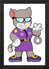 Cat Police Policewoman Framed
