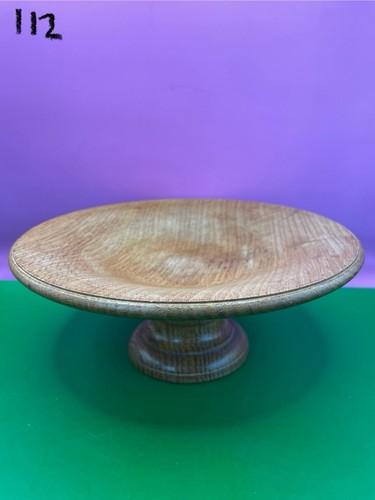 Vintage wooden pedestal fruit - pedestal,