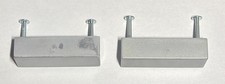 2x IKEA Hopen Chest of Drawers Dresse HANDLE Silver w 4 Screws Part # 111417