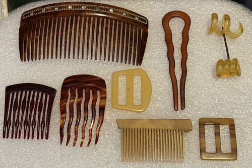 Mixed lot victorian - victorian, hair