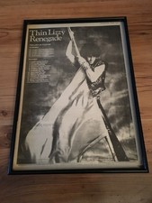 THIN LIZZY-RENEGADE-1981 original A3 framed poster size advert