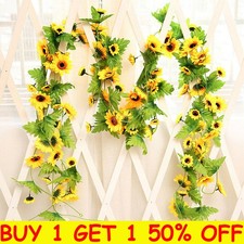 8ft Fake Artificial Sunflower