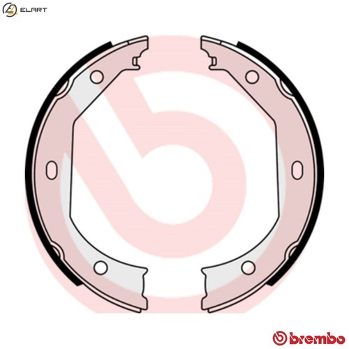 Brake shoe set - parking,