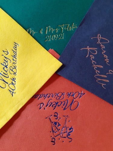 Personalised napkins linen - personalised,