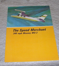 MOONEY MU-2F THE SPEED MERCHANT BROCHURE 1969