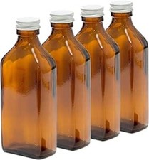 200ml rectangular amber - 200ml, glass