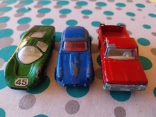3 Cars 1960s/70s - Jaguar E-Type / Ford Pick-Up / Ford Group 6 - Matchbox Corgi