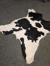 Calf hide Skin rug black