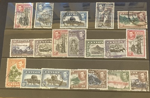 Ceylon kgvi 386 etc mixed - sg,