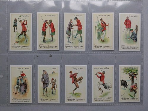 Cigarette cards faulkner golf - cards,