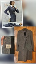 Vintage 1940s Gray Wool Tweed