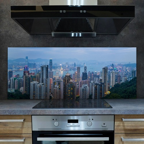 Glass kitchen splashback - glass,