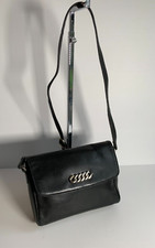 VTG 90s black leather shoulder