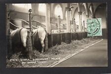 Postcard Buckingham Palace London horse State Stable 1911 famous Creams RP Broom