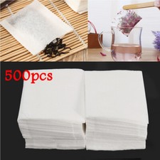 500pcs Empty Teabags Heat Seal Filter Pepper Herb Loose Tea Bags 5.5x6.2cm UK