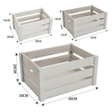 Vintage Wooden Crate Storage