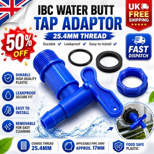 Ibc water butt tap adaptor - butt,
