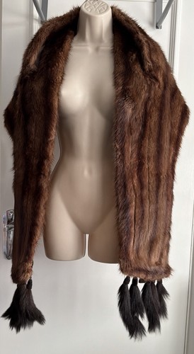 Vintage mink stoll - with, age