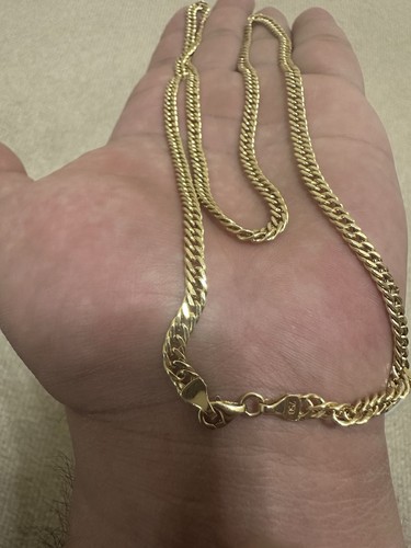 18k solid gold cuban link - 18k,