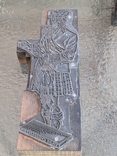 Letterpress metal printing - metal,