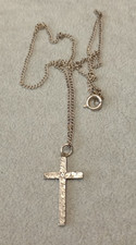 STERLING SILVER CROSS ON CHAIN
