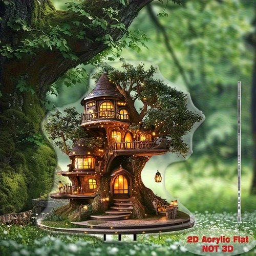 Enchanting fairy tree house - tree,