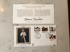 BENHAM 22CT GOLD FDC 30 LTD ED 4/500 PRINCE OF WALES INVESTITURE-WELSH BIBLE 88